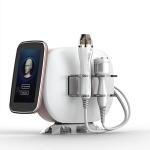 Factory direct sale portable 2 handles radio frequency skin tightening microneedle rf machine with ice cooling  Factory direct sale portable 2 handles radio frequency skin tightening microneedle rf machine with ice cooling
